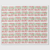 クリスマステーマ：お願い心地よい&喜び ラッピングペーパー (フラット)