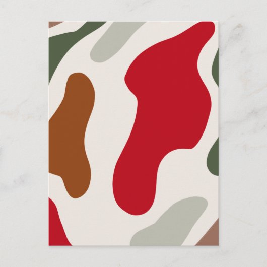 クリスマステーマ:かわいいシンプル柄 ポストカード (正面)