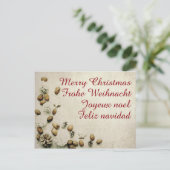 クリスマステーマ(くるみグリーティングカード付) ポストカード (スタンド正面)