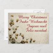 クリスマステーマ(くるみグリーティングカード付) ポストカード (正面/裏面)