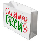クリスマステーマ：クリスマスクルー ラージペーパーバッグ (裏面アングル)