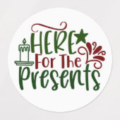 クリスマステーマ：コンボ ラベル (デザイン1)