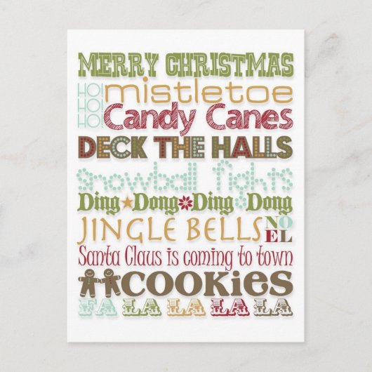 クリスマステーマ シーズンポストカード (正面)