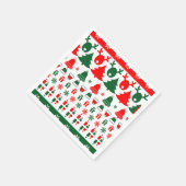 クリスマステーマ スタンダードカクテルナプキン (角)