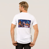 クリスマステーマ トライブレンドTシャツ (裏面全面)