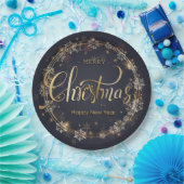 クリスマステーマ ペーパープレート (パーティー)