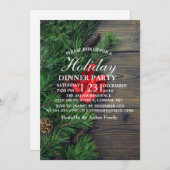 クリスマステーマ 招待状 (正面/裏面)