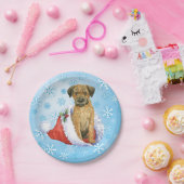 クリスマステ縁どリア ペーパープレート (パーティー)