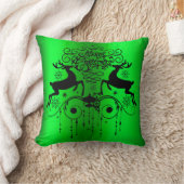 クリスマスデアーズスラフエットデコレーション装飾用クッション クッション (ブランケット)