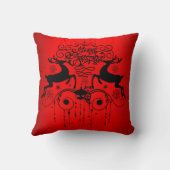 クリスマスデアーズスロウエットレッド装飾用クッション クッション (裏面)