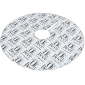 クリスマスディアおもしろいイラストレーションのツリースカート ブラッシュドポリエステルツリースカート (アングル)