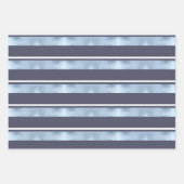 クリスマスディアアントラーストライプ、木々青ID864 ラッピングペーパーシート (正面3)