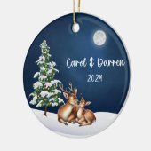 クリスマスディアインラブオーナメント セラミックオーナメント (左)