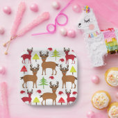 クリスマスディアウィンターホリデー ペーパープレート (パーティー)
