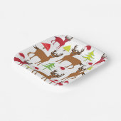 クリスマスディアウィンターホリデー ペーパープレート (傾斜あり)