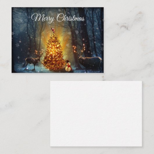 クリスマスディアクリスマスカード ノートカード (正面/裏面)