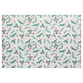 クリスマスディアクリスマスホリーパターン ファブリック (ヤード)