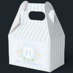 クリスマスディアクレスト | モノグラム フェイバーボックス<br><div class="desc">水エレガント色モノグラム与えクレストは、美しく時間のない外観をボックス。フローラの休日のストライプ背景パターン（の模様が）ある色はセージ緑と青を含む。何かもし質問がある救済かカスタマイズこの箱が必要な場合は、連絡を取って下さい。私は嬉し救済い。</div>