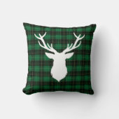 クリスマスディアグリーンプレイド装飾用クッション クッション (正面)