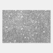 クリスマスディアシルバーグリッター ラッピングペーパーシート (正面2)