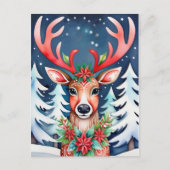 クリスマスディアスノーウィークフォレスト ポストカード (正面)