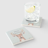 クリスマスディアスノーズ ストーンコースター (横)