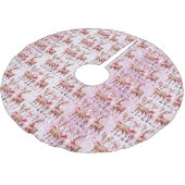 クリスマスディアツリースカート ブラッシュドポリエステルツリースカート (アングル)