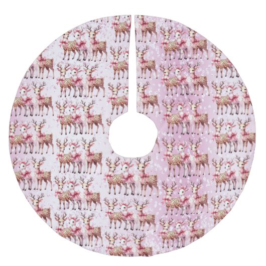 クリスマスディアツリースカート ブラッシュドポリエステルツリースカート (正面)