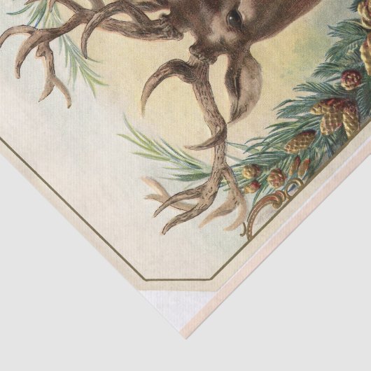 クリスマスディアパインコーンクラウンシーズンのご挨拶 薄葉紙 (詳細)