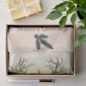 クリスマスディアパインコーンクラウンシーズンのご挨拶 薄葉紙 (ギフト)