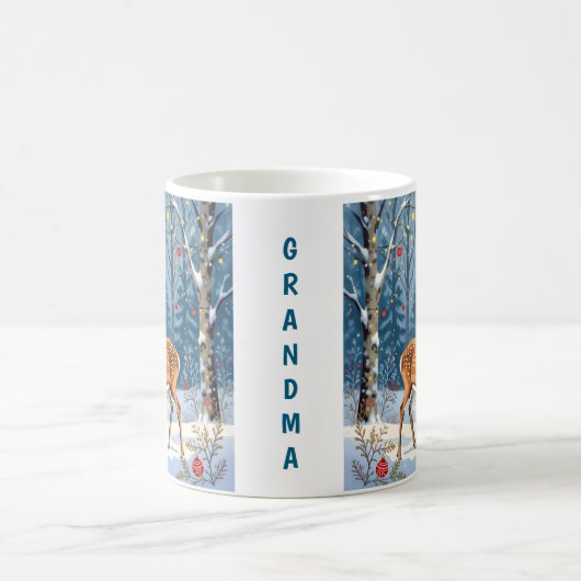 クリスマスディアフェスティバル冬林パーソナライズされた コーヒーマグカップ (中央)