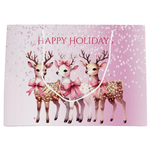 クリスマスディアホリデイ抱き枕 ラージペーパーバッグ