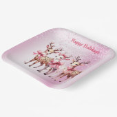 クリスマスディアホリデイ紙プレート ペーパープレート (傾斜あり)