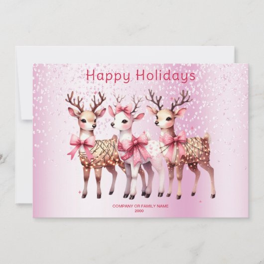 クリスマスディアホリデーカード シーズンカード (正面)