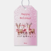 クリスマスディアホリデーギフトラベル ギフトタグ (裏面)