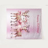 クリスマスディアホリデーバックドロップ タペストリー (正面(横))