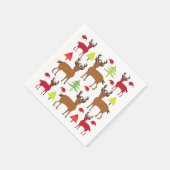 クリスマスディアホリデーパーティークリスマス スタンダードカクテルナプキン (角)