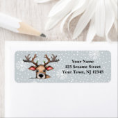 クリスマスディアホリデーリターンラベル ラベル (インサイチュ)