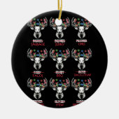 クリスマスディアボウ狩りサンタメンウーマンハンター セラミックオーナメント (正面)