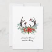 クリスマスディアポインセティアホリデーオープンハウス 招待状 (裏面)