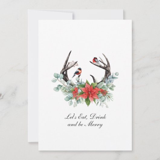 クリスマスディアポインセティアホリデーオープンハウス 招待状 (裏面)