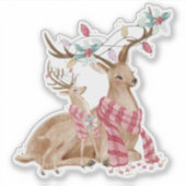 クリスマスディアマムとベビー シール (正面)