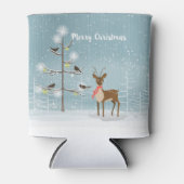 クリスマスディアーイラストレーション 缶クーラー (正面)