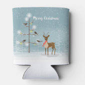 クリスマスディアーイラストレーション 缶クーラー (裏面)