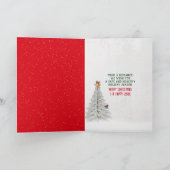 クリスマスディアーカーサンタハットホリデーカードを着用 シーズンカード (内部)