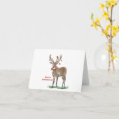 クリスマスディアーグリーティングカード カード (黄色い花)