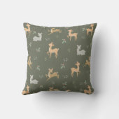 クリスマスディアーシームレスパターン クッション (裏面)