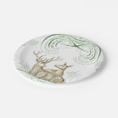 クリスマスディアードリンクコースター ペーパープレート (アングル)