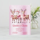 クリスマスディアーパーティの招待状 招待状 (スタンド正面)