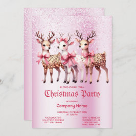クリスマスディアーパーティの招待状 招待状